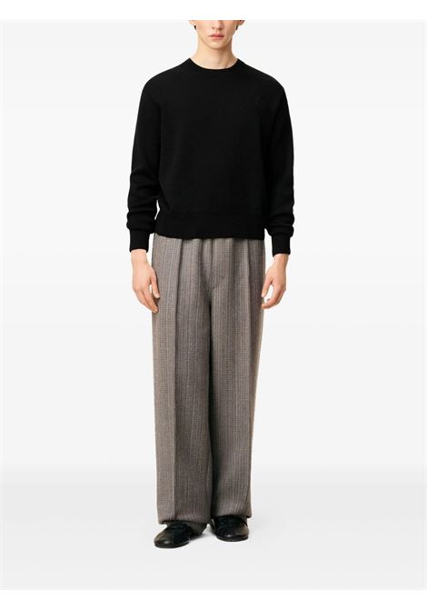 adc sweater man black AMI PARIS | HKS826.0010180